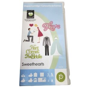 CRICUT Sweethearts Shapes‎ Cartridge Wedding Love Bride Groom Scrapbooking Craft